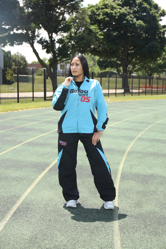 Nylon Track star Set In Blue