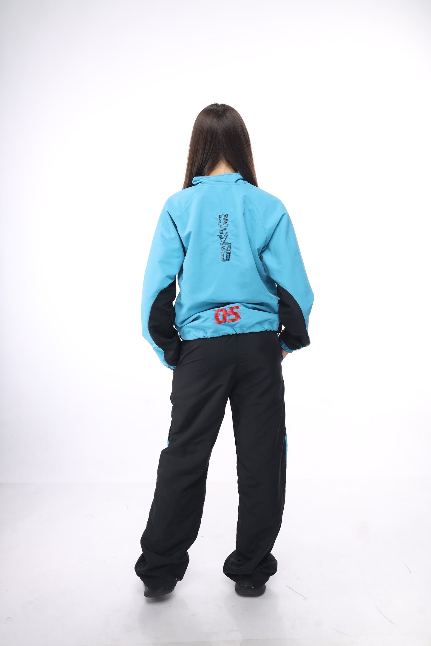 Nylon Track star Set In Blue