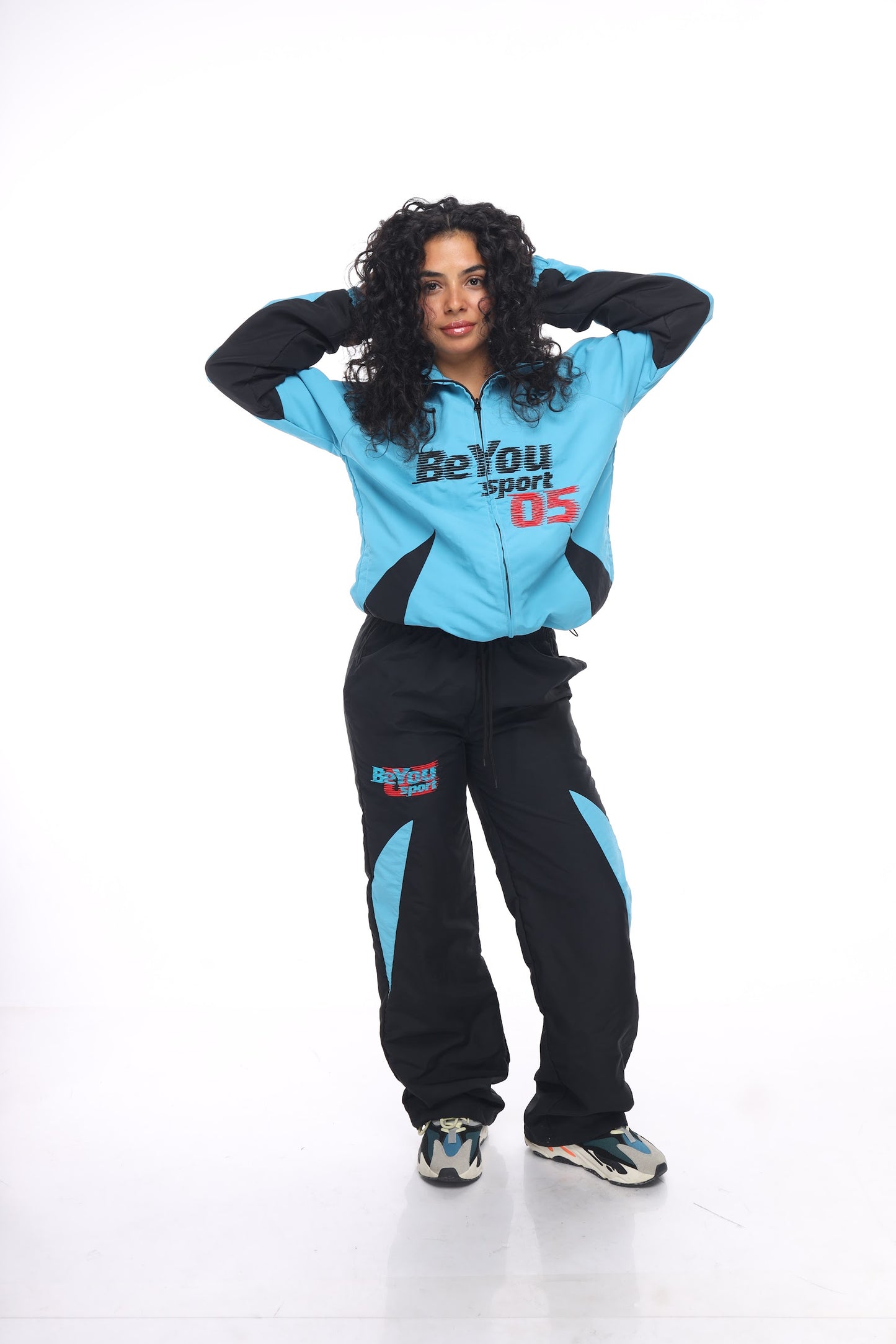 Nylon Track star Set In Blue