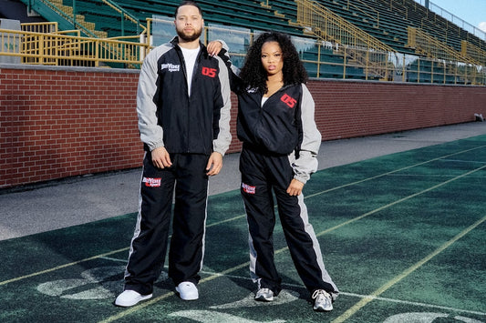 Nylon Track star Set in Black
