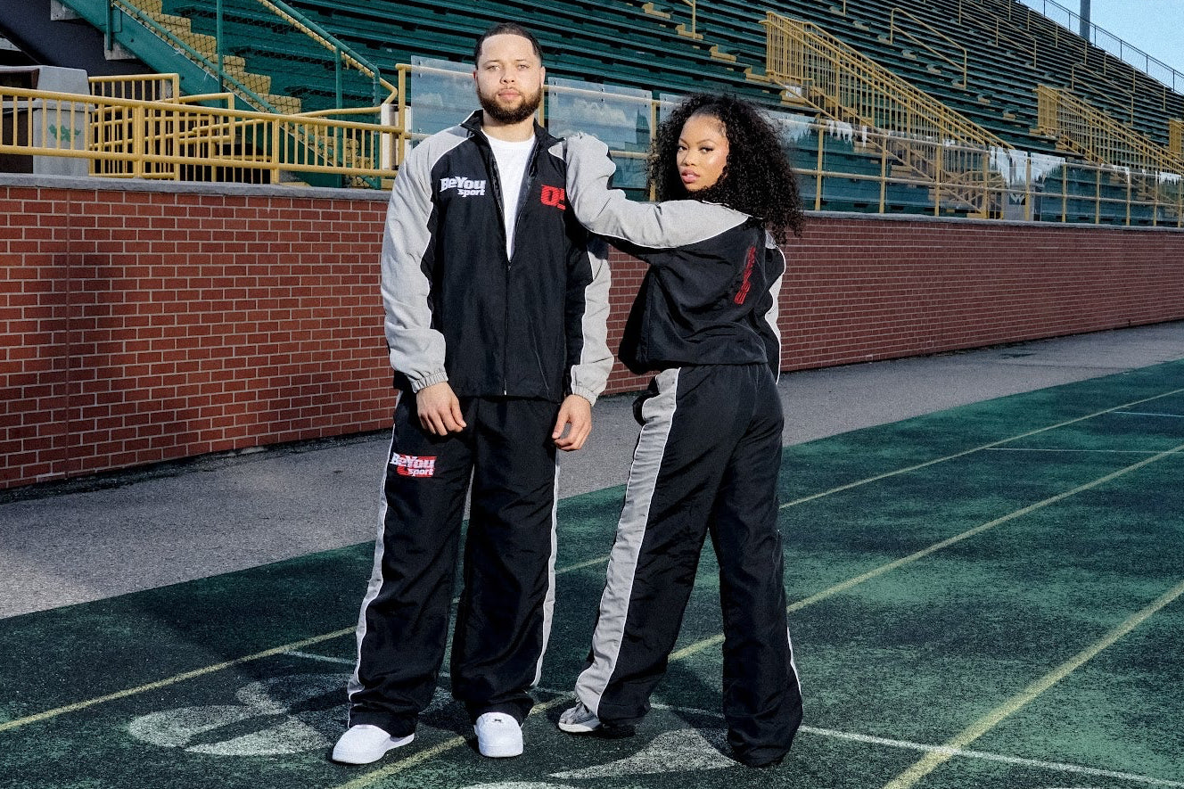 Nylon Track star Set in Black