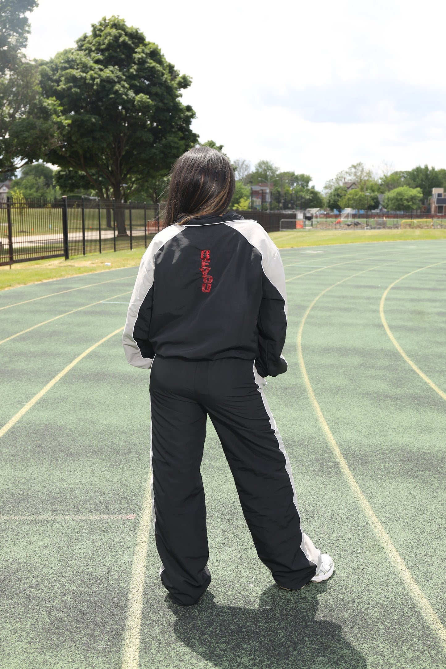 Nylon Track star Set in Black